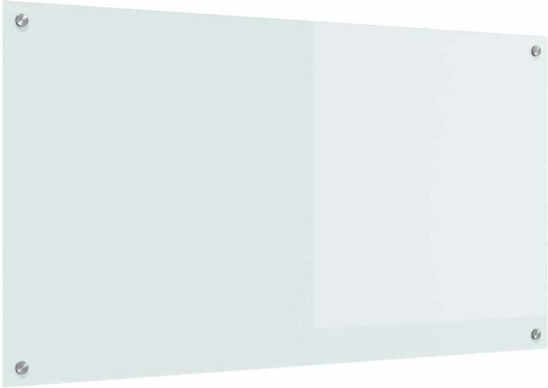 Küchenrückwand Weiß 110 x 60 x 0,6 cm Gehärtetes Glas vidaXL