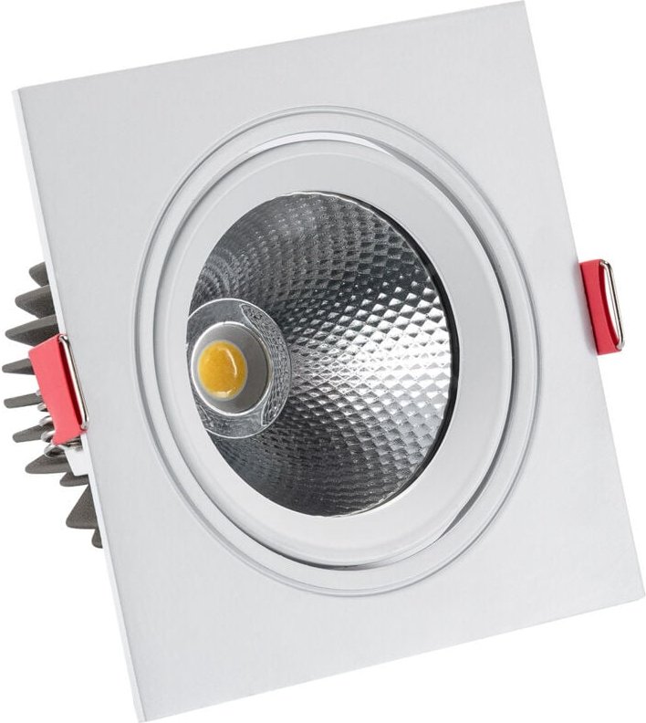 LED Downlight Einbaustrahler 10W Eckig Madison Ausschnitt Ø 95 mm 3000K Warmweiß