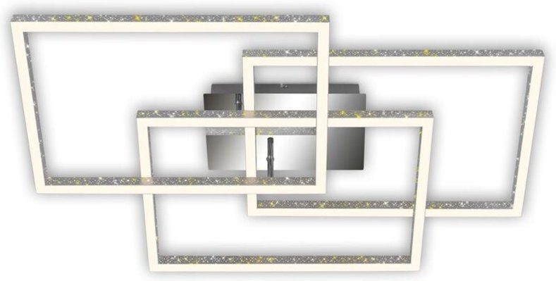 Ner Leuchten frame - Wand-& Deckenleuchte - 3752019 - Glitzereffekt durch Laserlochoptik - Stufenweise dimmbar - Schwenk...