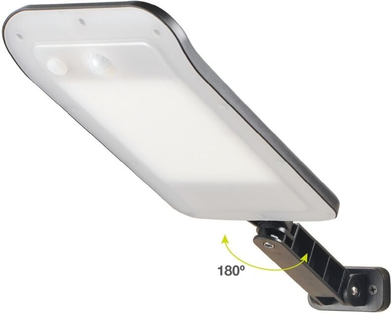 GSC - Bajura LED-Solar-Straßenleuchte mit Dämmerungs- und Bewegungssensor 14W 6500K Schwarz