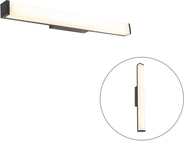 Moderne Badezimmerwandleuchte schwarz 62 cm IP44 - Cascada