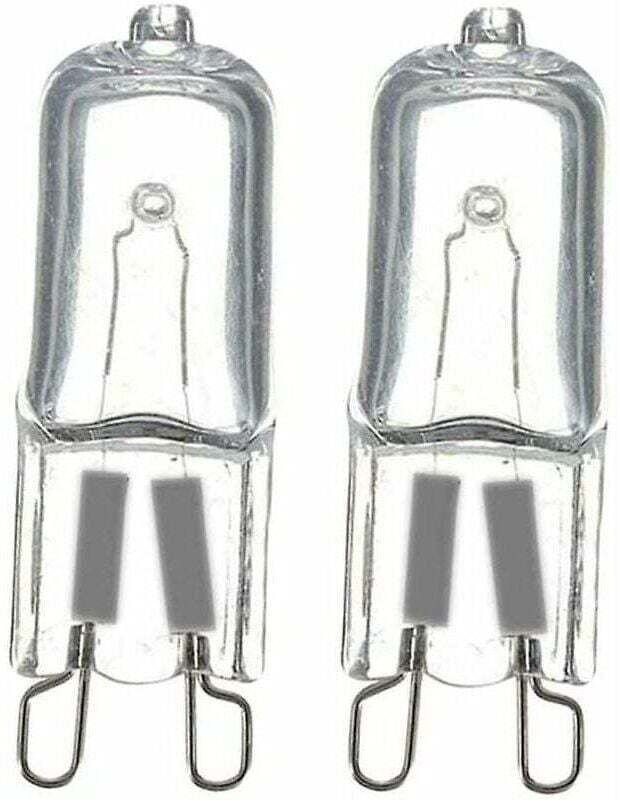 Alovez - G9-Halogenlampe, 40 w, 230 v, 2-poliger Sockel, Ersatzlampen, dimmbar, (2 Stück), Energieklasse c: