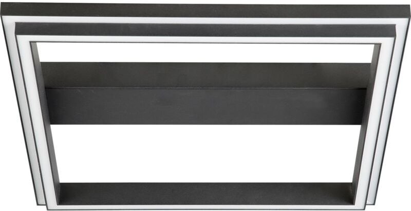 Brilliant - led Deckenleuchte Pallas 50 x 50 cm sand/schwarz, 38 w, rgbw Deckenleuchte
