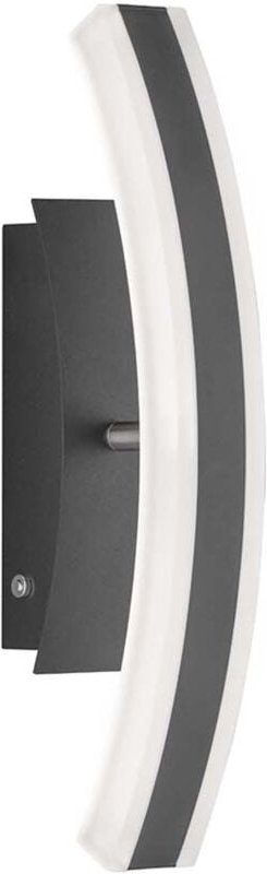 Fischer&honsel - Wandleuchte Wandlampe Flurleuchte led Metall Schwarz Dimmbar drehbar l 36,5 cm