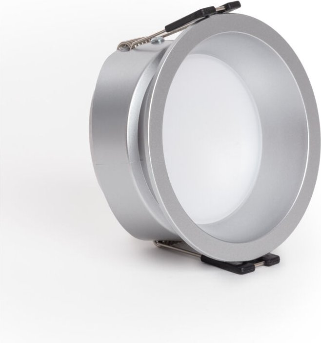 Efectoled - Downlight-Ring Konisch IP65 für LED-Glühbirnen GU10 / GU5.3 Schnitt Ø75 mm Maxis Silber