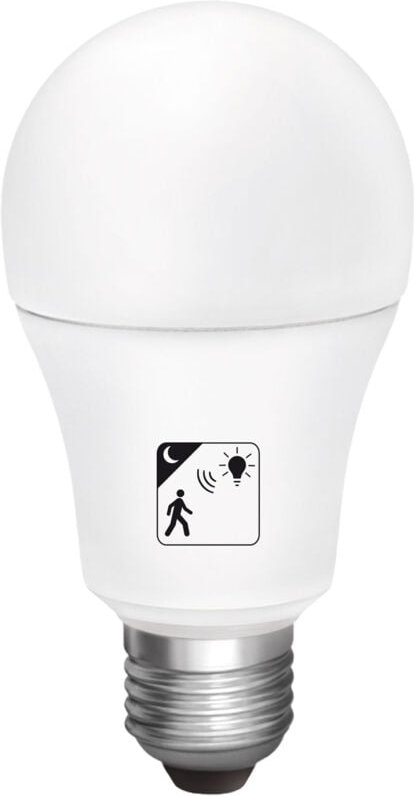 Alfa - Matel Dämmerungs- und Bewegungs-LED-Glühbirne E27 10 w warm