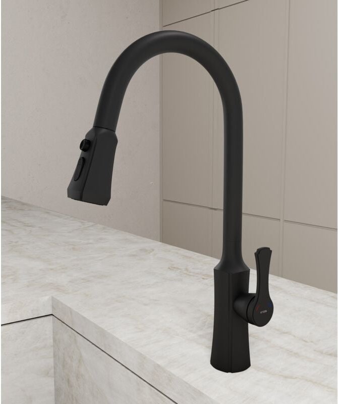 Spültisch-Einhebelmischer Kupferschwarz - Beata