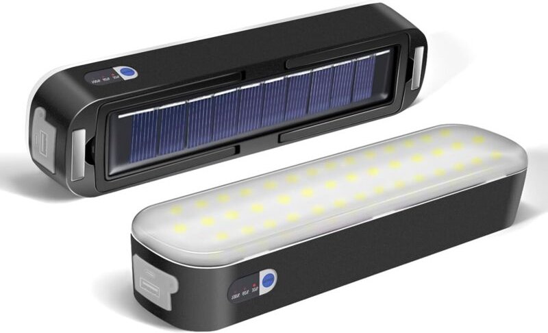 1-teilige LED-Solarlaterne, magnetische Campinglampe, Zeltlampe für den Außenbereich, USB-wiederaufladbar, Campingzubehö...