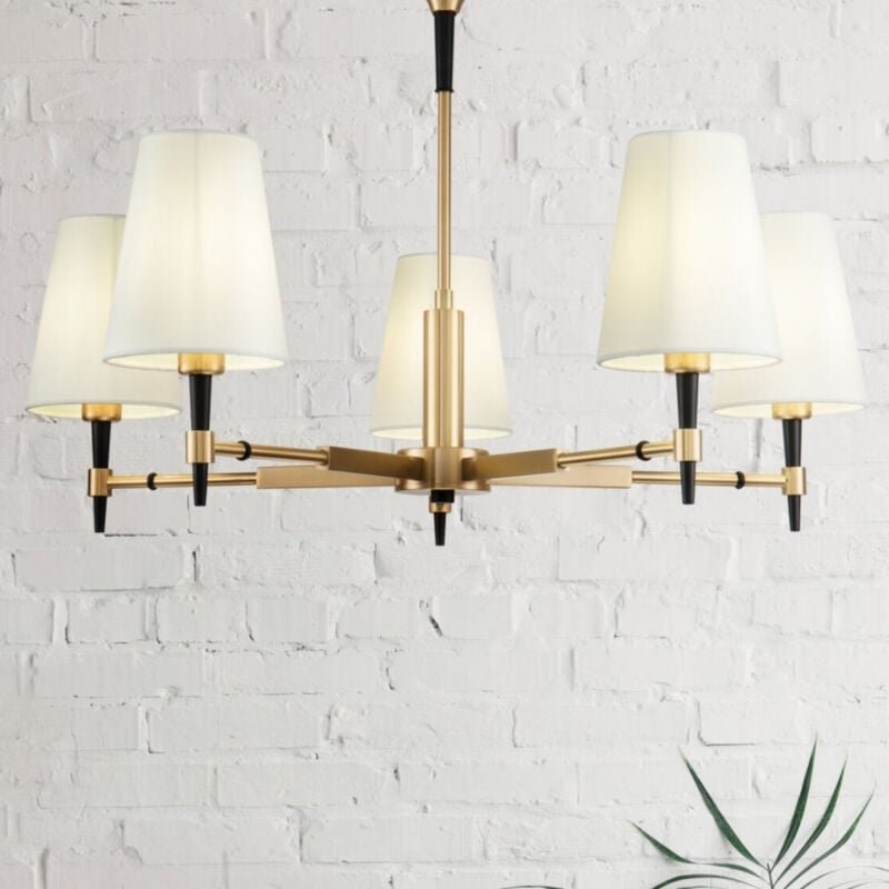 Zaragoza Kronleuchter Messing, 5-flammig, E14