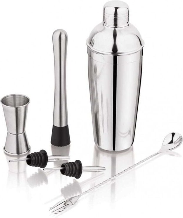 Barkeeper-Set für Cocktails, 6-teilig. Shaker KINGHOFF KH-1707