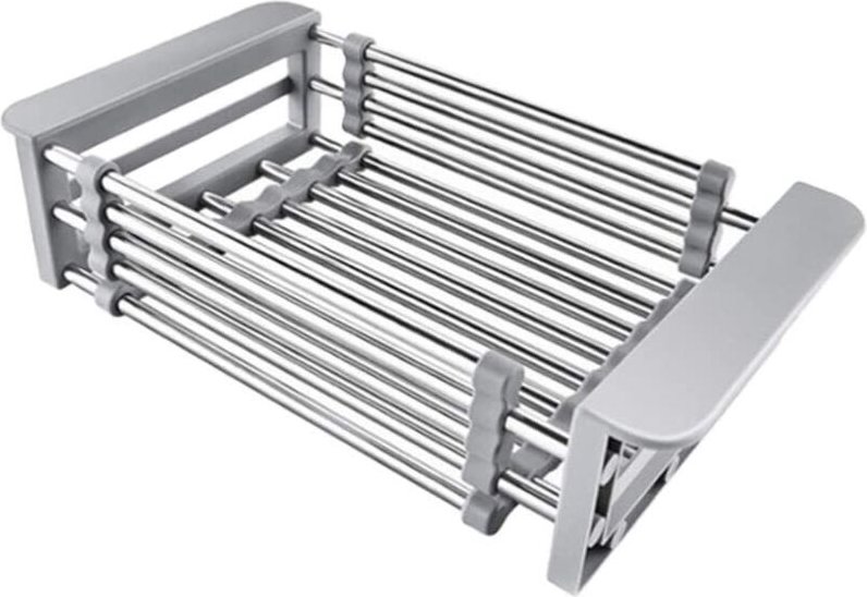 Vtizikl Cabilock Égouttoir à vaisselle en acier inoxydable Panier de vidange télescopique Passoire de cuisine Passoire B...