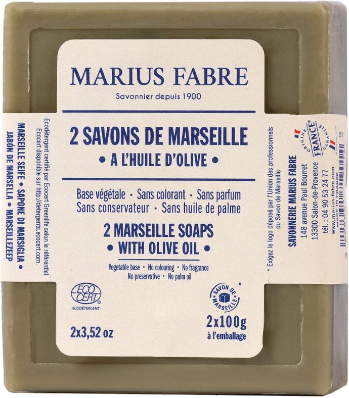 Thumbnail - Marseille-Seifen mit Olivenöl 2x100g - Marius Fabre