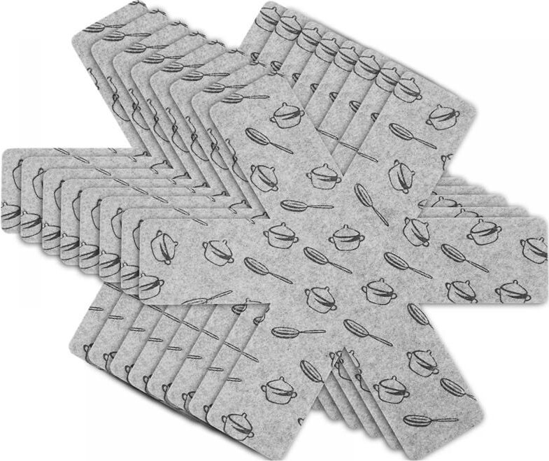 BEBUSINGOTO Topf- und Pfannenschoner, 8-teiliger Pfannenschoner (38cm)