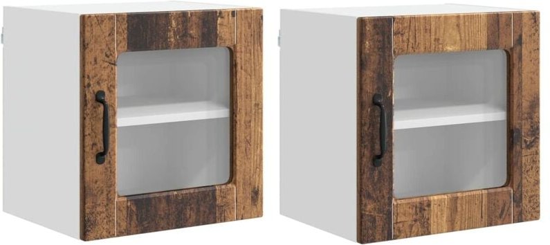 Küchenschrank 2 pcs Altholz 40 x 31 x 40 cm Holzwerkstoff vidaXL