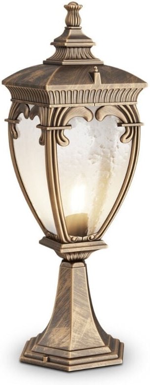 Maytoni - Fleur Außen-Sockelleuchte Schwarz mit Gold, IP44