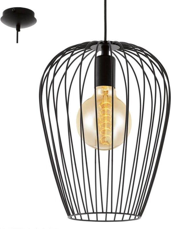 Eglo - Pendelleuchte Newtown schwarz ø 27,5 cm E27, max. 60 w Pendelleuchte