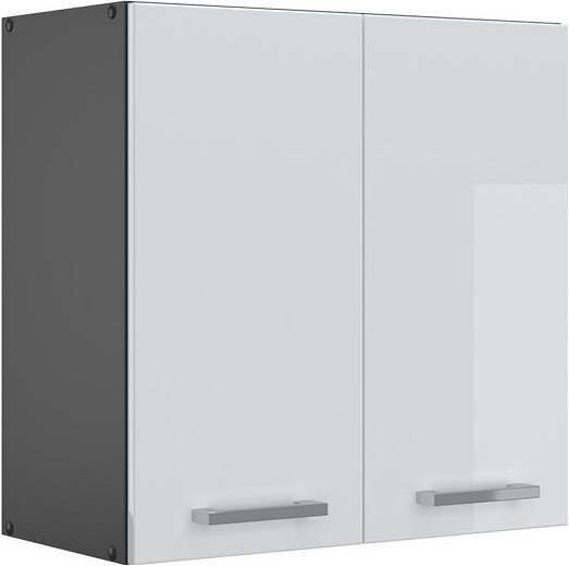 Vicco - Küchenoberschrank R-Line, Weiß Hochglanz, 60 cm