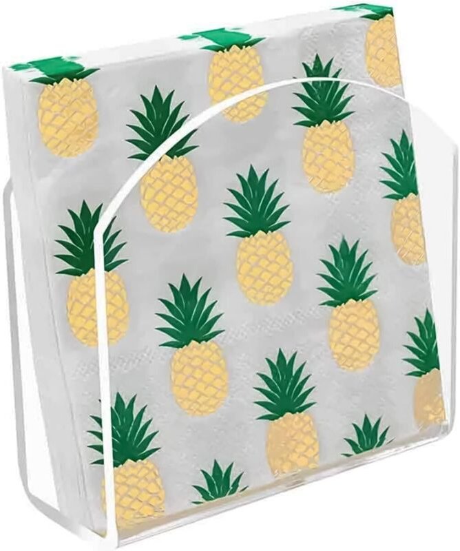 CCYKXA 2-teiliges Serviettenhalter-Set für den Tisch, Serviettenhalter aus transparentem Acryl, U-förmiger Papierserviet...