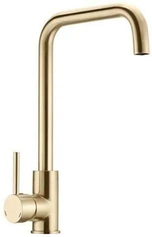 edouard-rousseau Soto Küchenarmatur Messing gebürstet