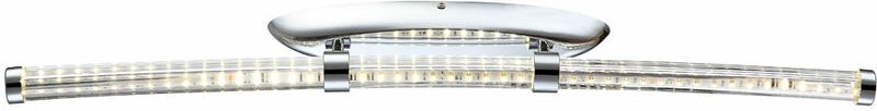 Wandleuchte Chrom Wandstrahler Modern Design Wohnzimmer Wandlampe klar, 1x led 16 Watt 835 Lumen neutralweiß, l 81,4 cm