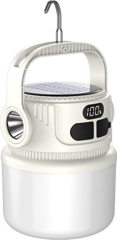 Mumu Solar-LED-Laterne für Camping und Notfälle, wiederaufladbar per Solar und usb, 6 einstellbare Helligkeitsstufen, le...