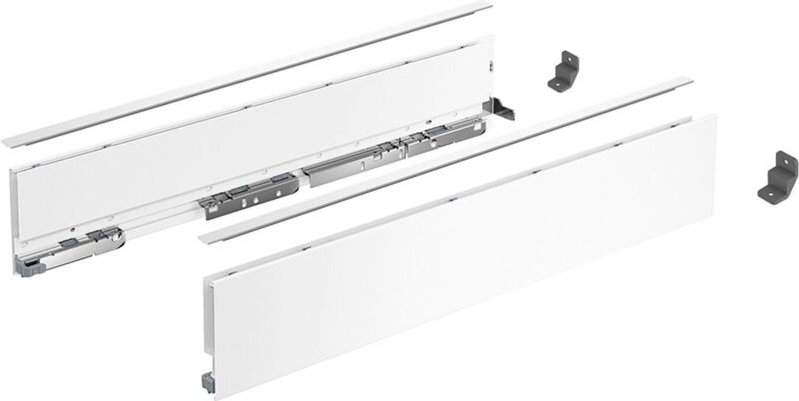 AvanTech You Schubkasten Set Schubkasten Set Höhe 101 - Schubkastensystem Nennlänge 550mm, Stahl weiß - Hettich
