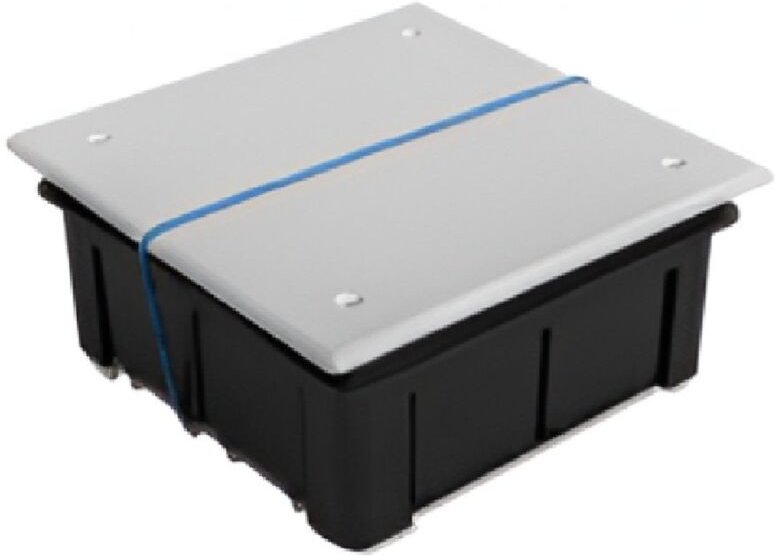 Anschluss- und Abzweigdose Einbau C12 mit Schrauben 105x105x51 mm Weiß