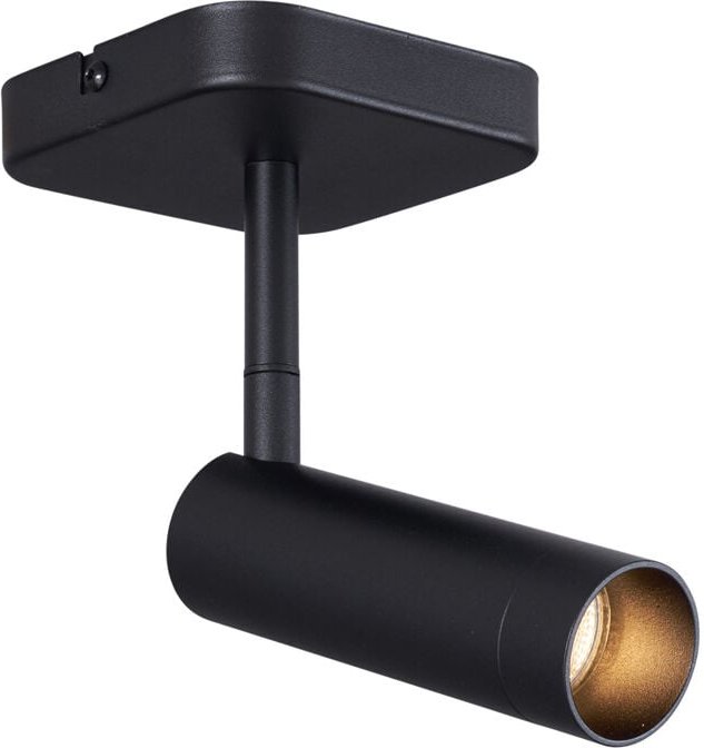 Moderner Deckenspot schwarz rund GU10 35mm dreh- und neigbar - Kate