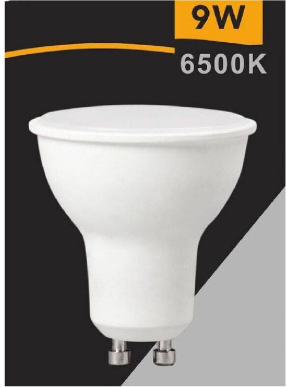 Trade Shop Traesio - Trade Shop - faretto lampadina led 9 watt GU10 luce calda natural fredda opaco 220°GU10-9W -