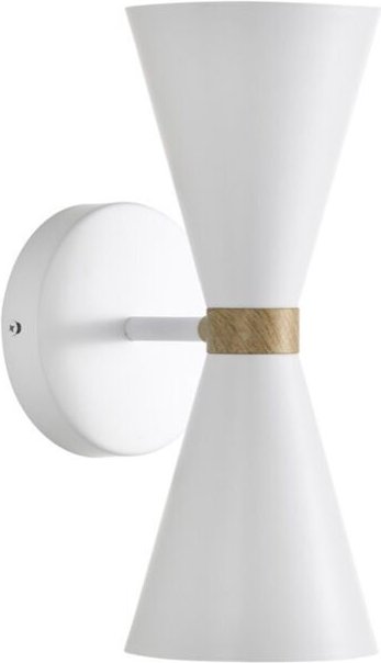 Greta Weiße Wandleuchte 2xE27