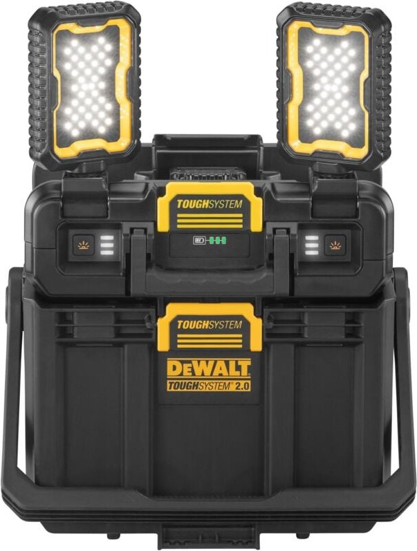 Thumbnail - DWST08061-1 Werkzeugbox mit integrierten Leuchten 395 x 352 x 255 mm ToughSystem 2.0 - ohne Akku, ohne Ladegerät - Dewal...