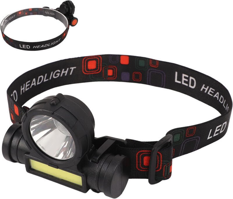 IPX4 wasserdichte, superhelle Outdoor-Stirnlampe, USB-Ladefunktion, COB-Stirnlampe zum Laufen und Radfahren