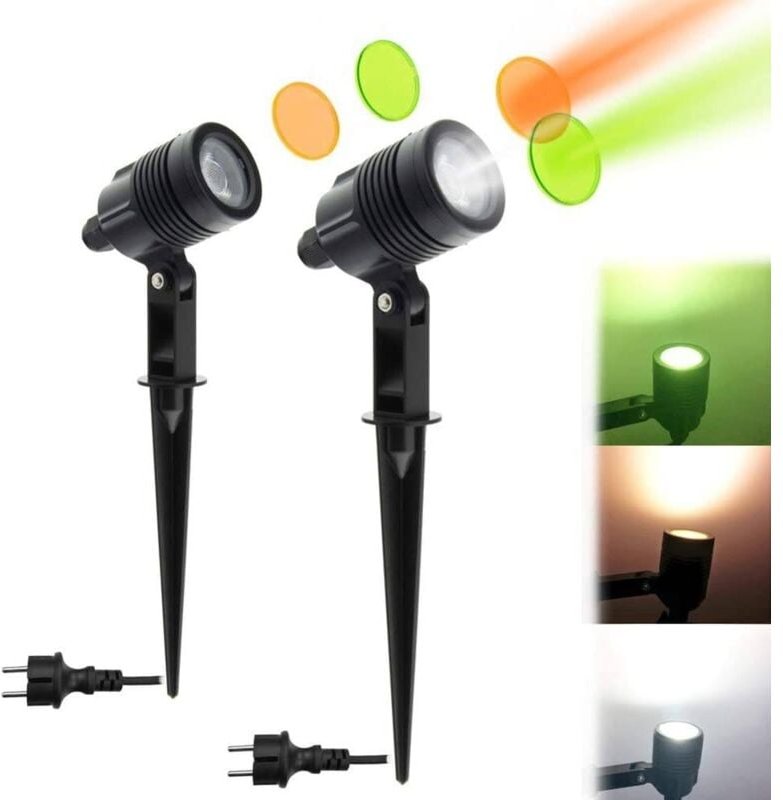 LED-Strahler mit Spike 3W 230V IP65