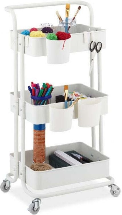 Trolley mit 3 regalen