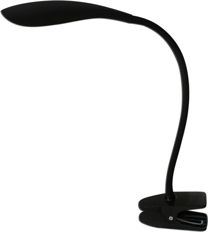 Naeve Alf LED Klemm- und Clip-On Lampe Schwarz 3000K