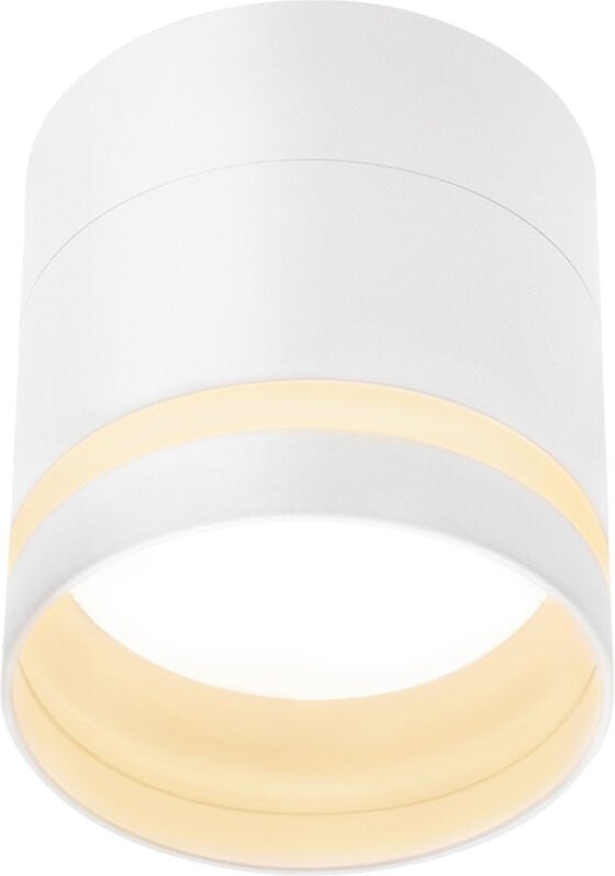 Thumbnail - Aufbauspot led Aufbaustrahler Weiß - Rund Deckenstrahler Warmweiß Acryl Spot Aufbauleuchte mit GX53 Flach Deckenspot 300...