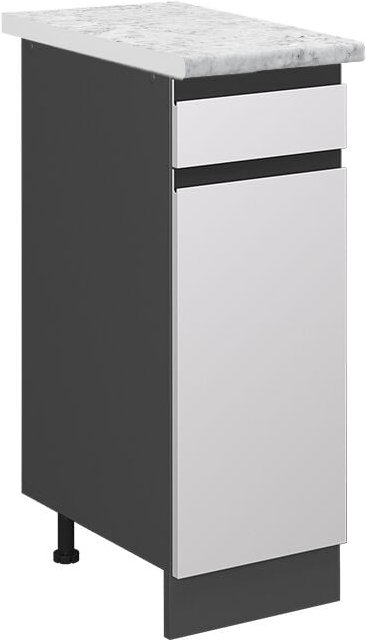 Thumbnail - Schubladenschrank R-Line, Weiß, 30 cm ap Marmor Vicco