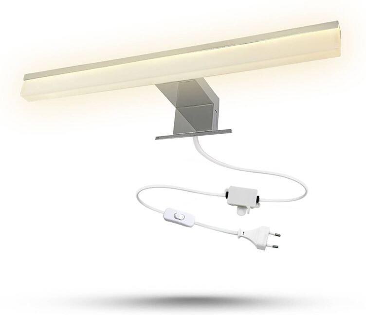 Birkos LED-Spiegellampe, 30 cm, 3.000 k - chrom, satiniert - Arcchio