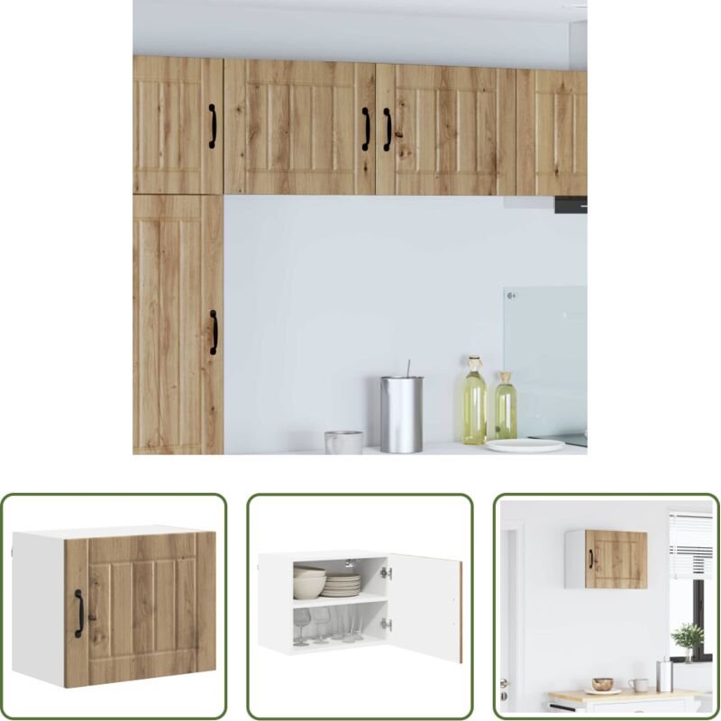 Küchenwandschrank - Küchenschrank Artisan-Eiche 50 x 31 x 40 cm Holzwerkstoff