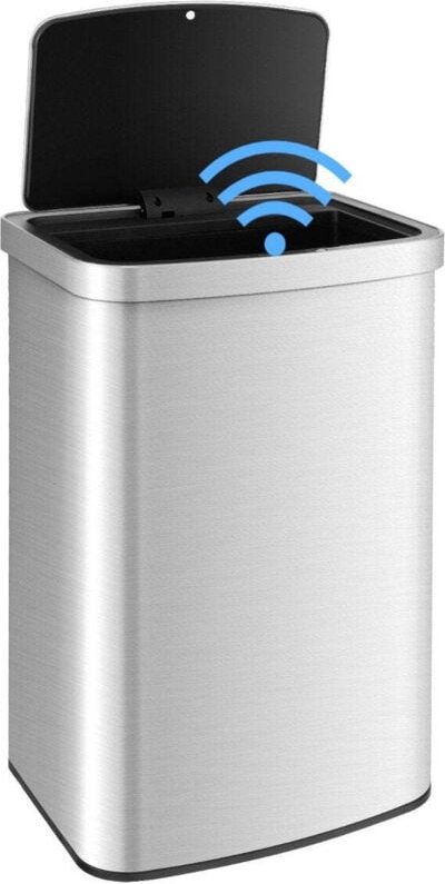 50 liter sensor mulleimer edelstahl geruchskontrolle