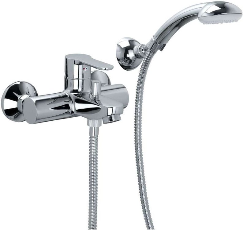 Paffoni - Blu Serie externe Wannenbatterie mit Umsteller BLU023CR Verchromt - Messing