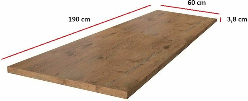 Küchen Preisbombe - Arbeitsplatte 190 cm 38 mm Küchenzeile Küchenblock Eiche Lancelot Küche Vigo