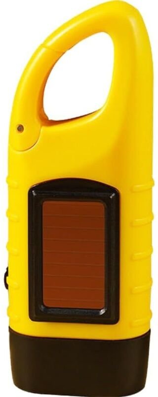 Tragbare Solar-Taschenlampe für Outdoor-Wanderungen, Camping, Handkurbel-Taschenlampe, Notlicht zum Wandern, wiederaufla...