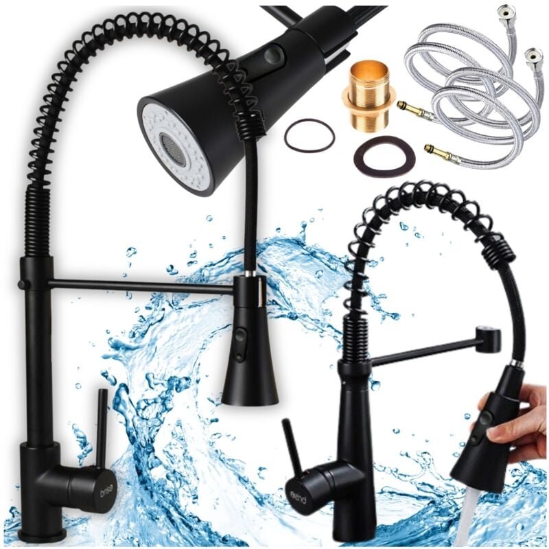 Set Küchenarmatur, beweglich, stehend, Spüle, flexibler Auslauf, Luftsprudler