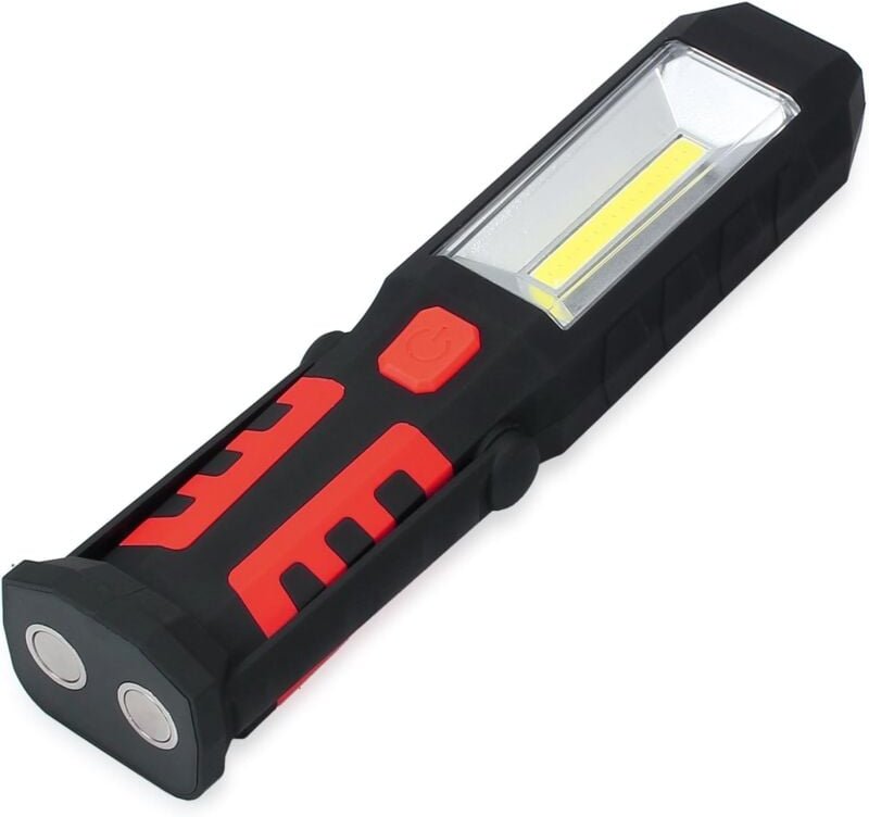 Hiasdfls - LED-Arbeitsleuchte, Inspektionslampe, 3 w, cob, ultrahelle USB-wiederaufladbare Lampe mit 180 Grad drehbarer ...