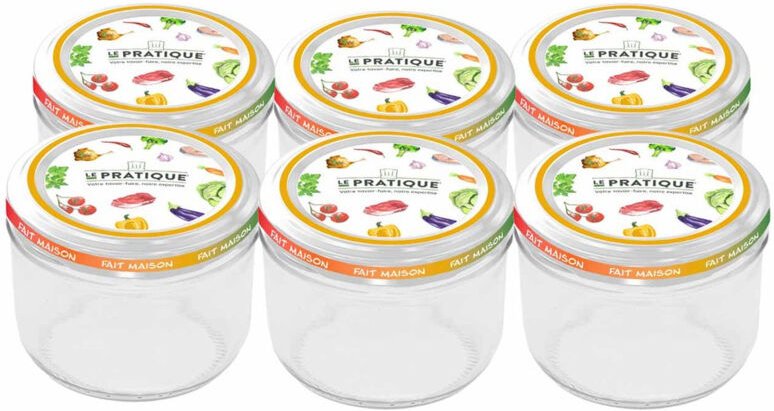 Sterilisierbare Behälter 350 ml ø100 mm Packung zu 6 - Praktisch