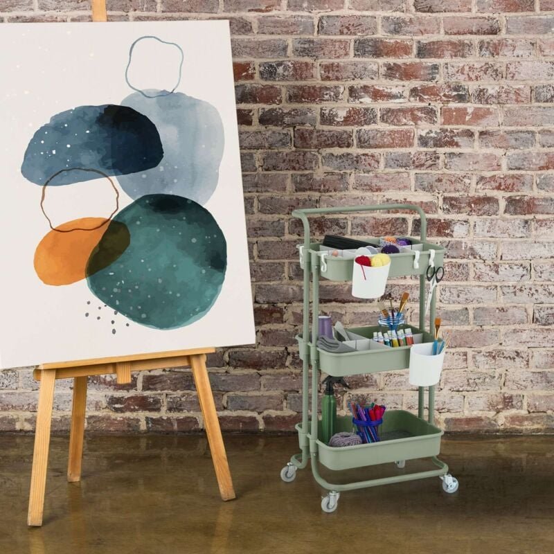 Thumbnail - Storage trolley with felt inserts and accessories