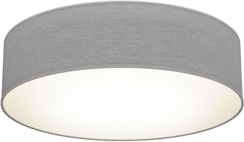 B.k.licht - Deckenleuchte Ø38 cm - Stoffschirm, E27 Fassung, 2-flammig, taupe