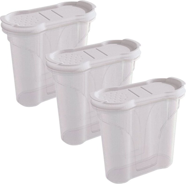 3x Novaliv Vorratsdose Streuer mit Deckel