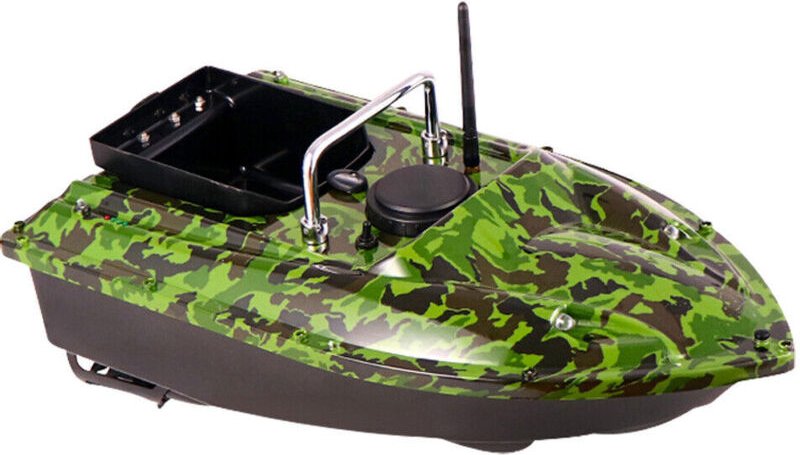 500m RC Fischköder Boot Futterboot Bausatz Köderboot Baitboat Nachtangeln zum Angel Fischerköderboot 1.5KG